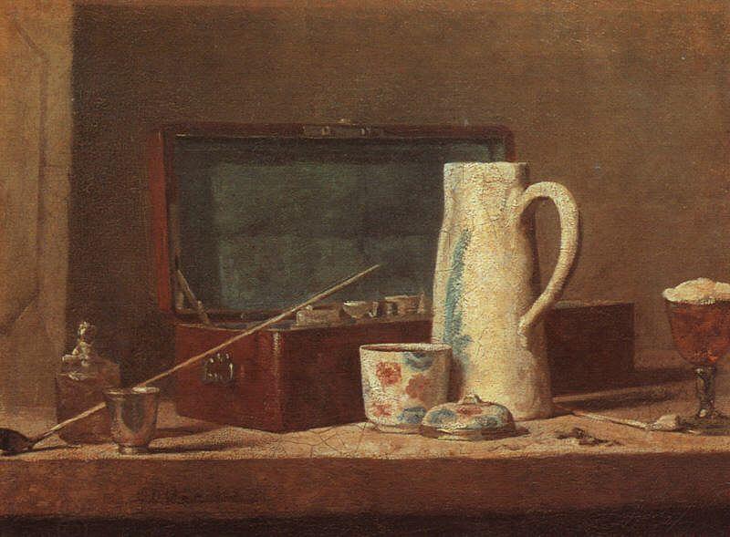 Jean Baptiste Simeon Chardin Pipes and Drinking Pitcher China oil painting art